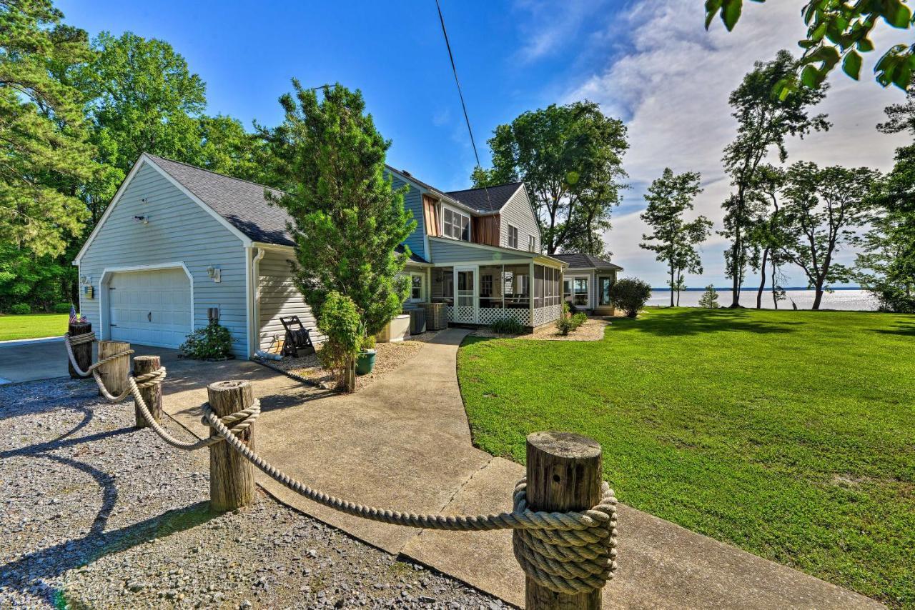 Bayfront Blounts Creek Home Private Beach And Dock! Whichard Beach Eksteriør bilde