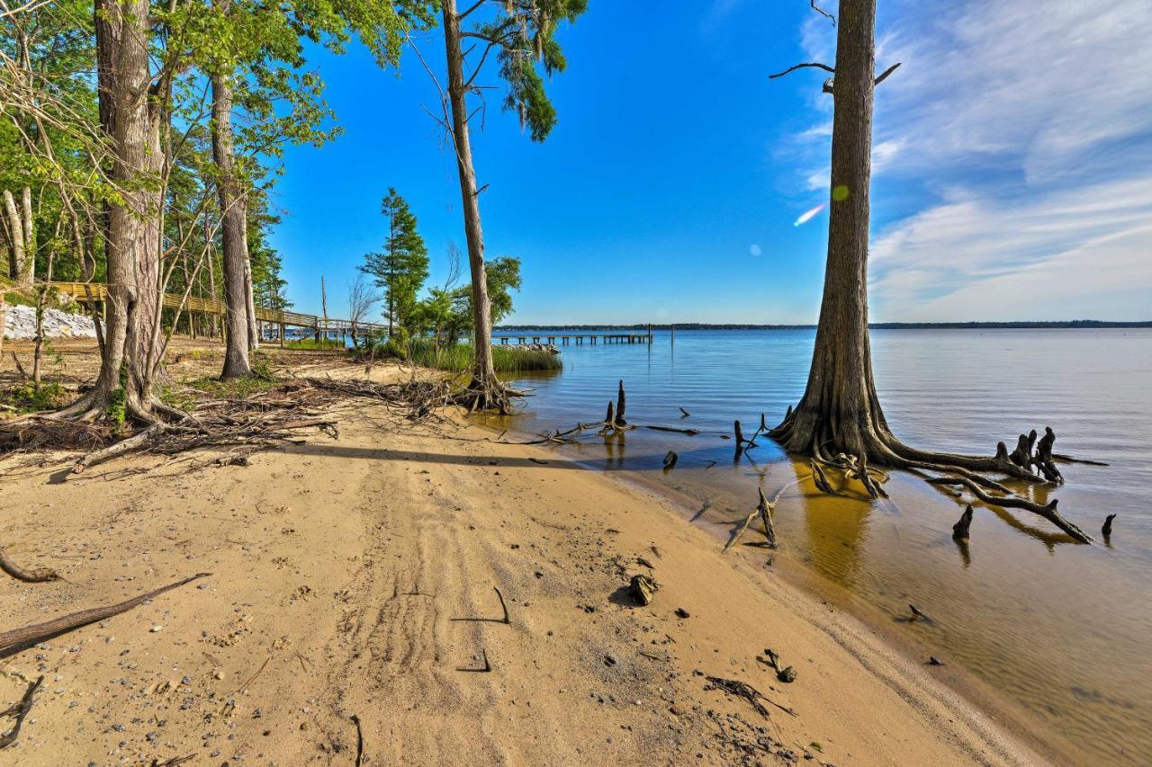 Bayfront Blounts Creek Home Private Beach And Dock! Whichard Beach Eksteriør bilde