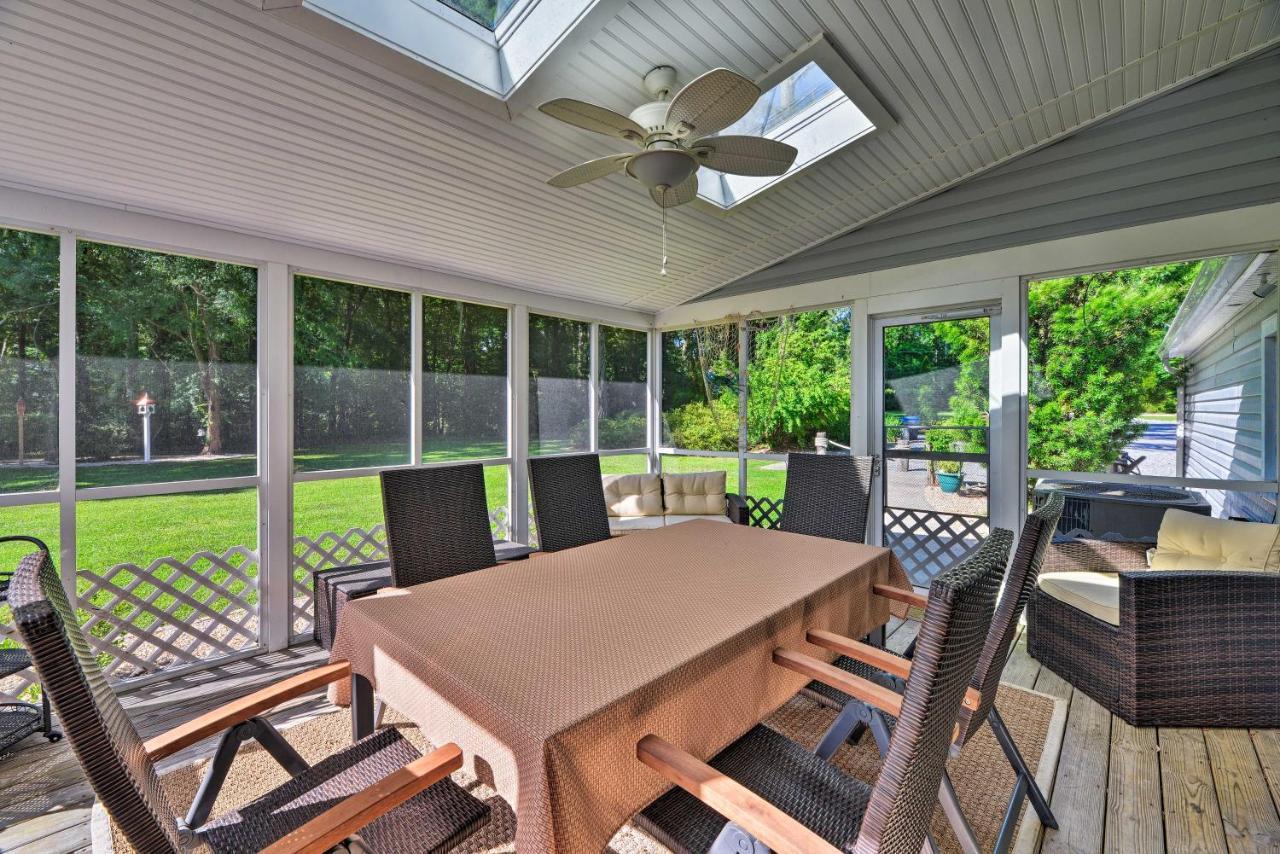 Bayfront Blounts Creek Home Private Beach And Dock! Whichard Beach Eksteriør bilde