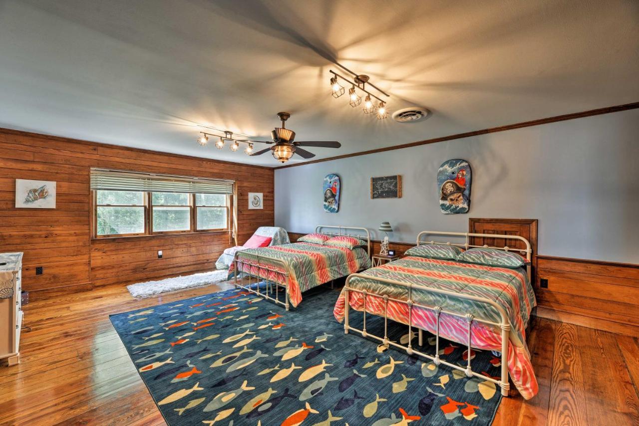 Bayfront Blounts Creek Home Private Beach And Dock! Whichard Beach Eksteriør bilde