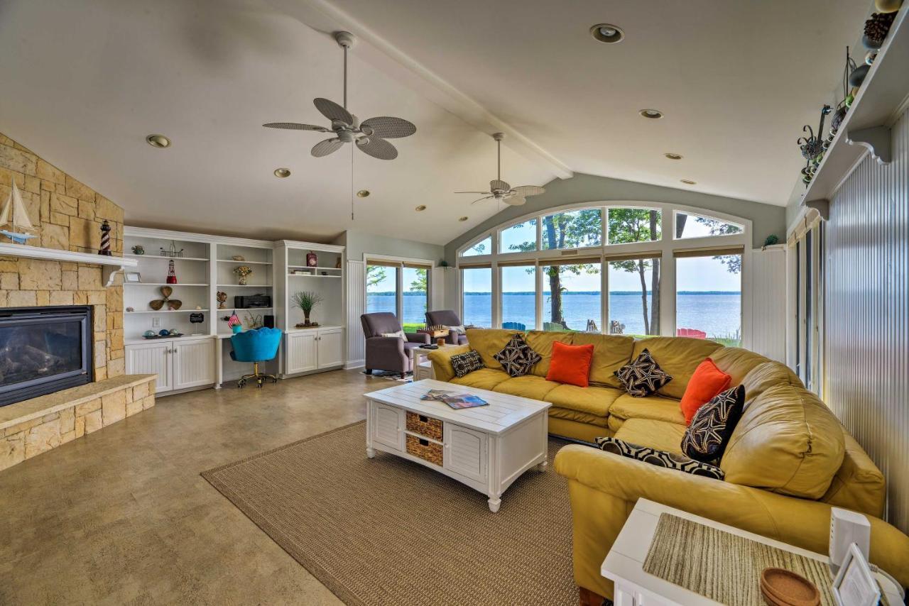 Bayfront Blounts Creek Home Private Beach And Dock! Whichard Beach Eksteriør bilde